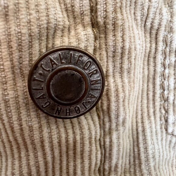 John Galt California - Tan Corduroy - Sherpa Lined - Jacket - Size Small - Picture 8 of 11